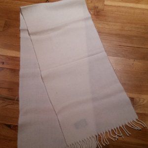 IVORY WOOL SCARF